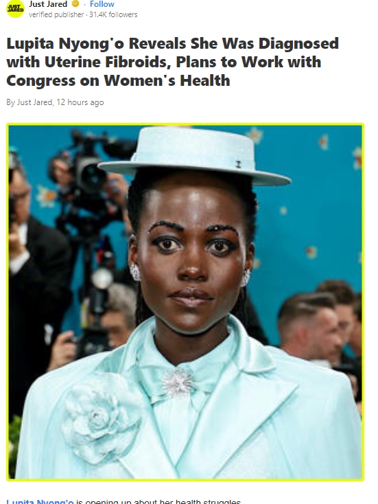 Lupita Gets Real About Women’s Health