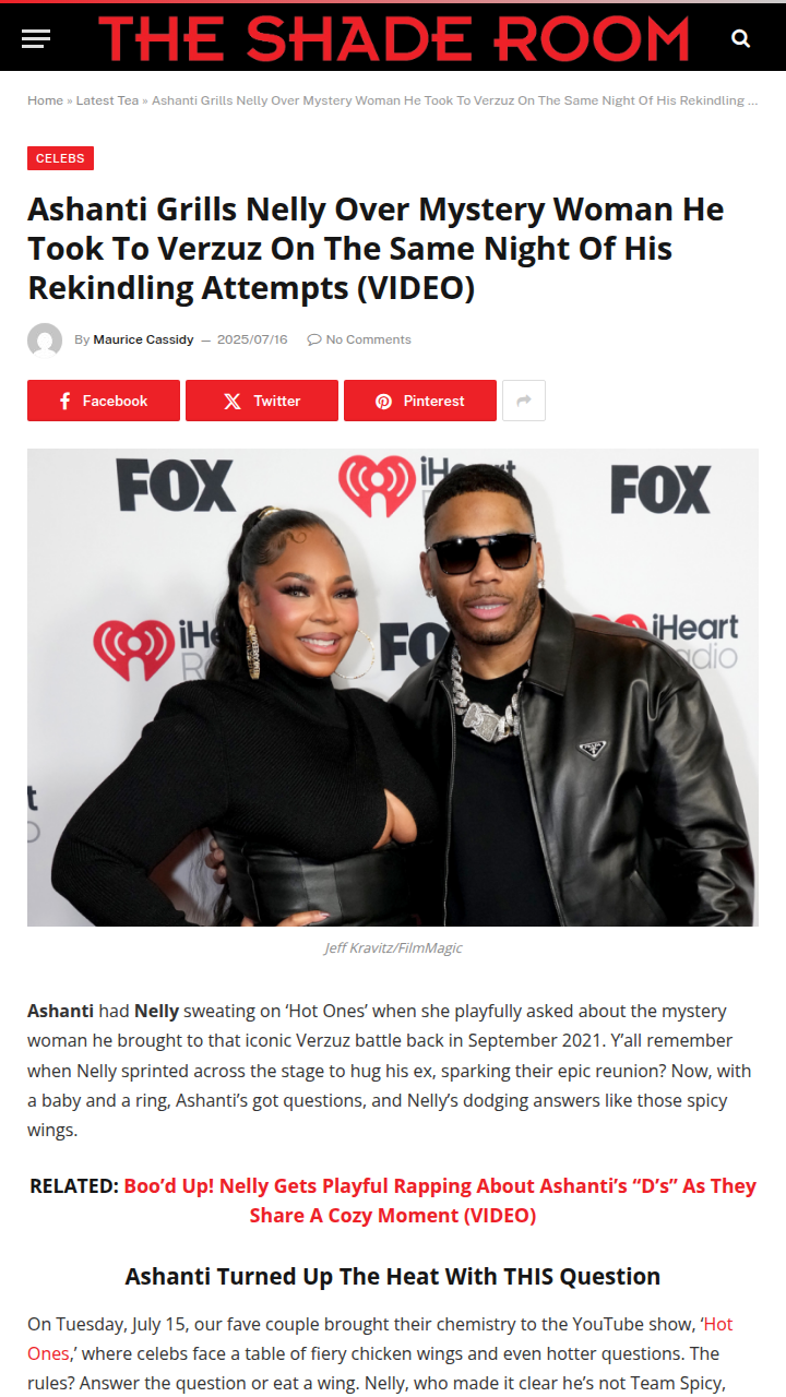 Ashanti Puts Nelly in the Hot Seat 🔥