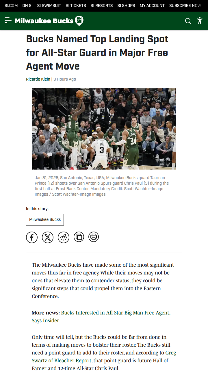 Could CP3 Be the Missing Piece for the Bucks?