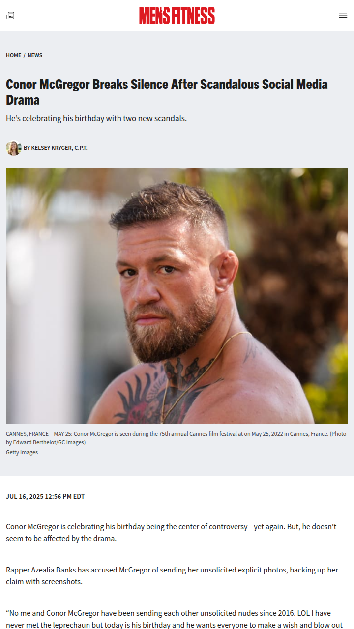Notorious Responds to Birthday Scandal