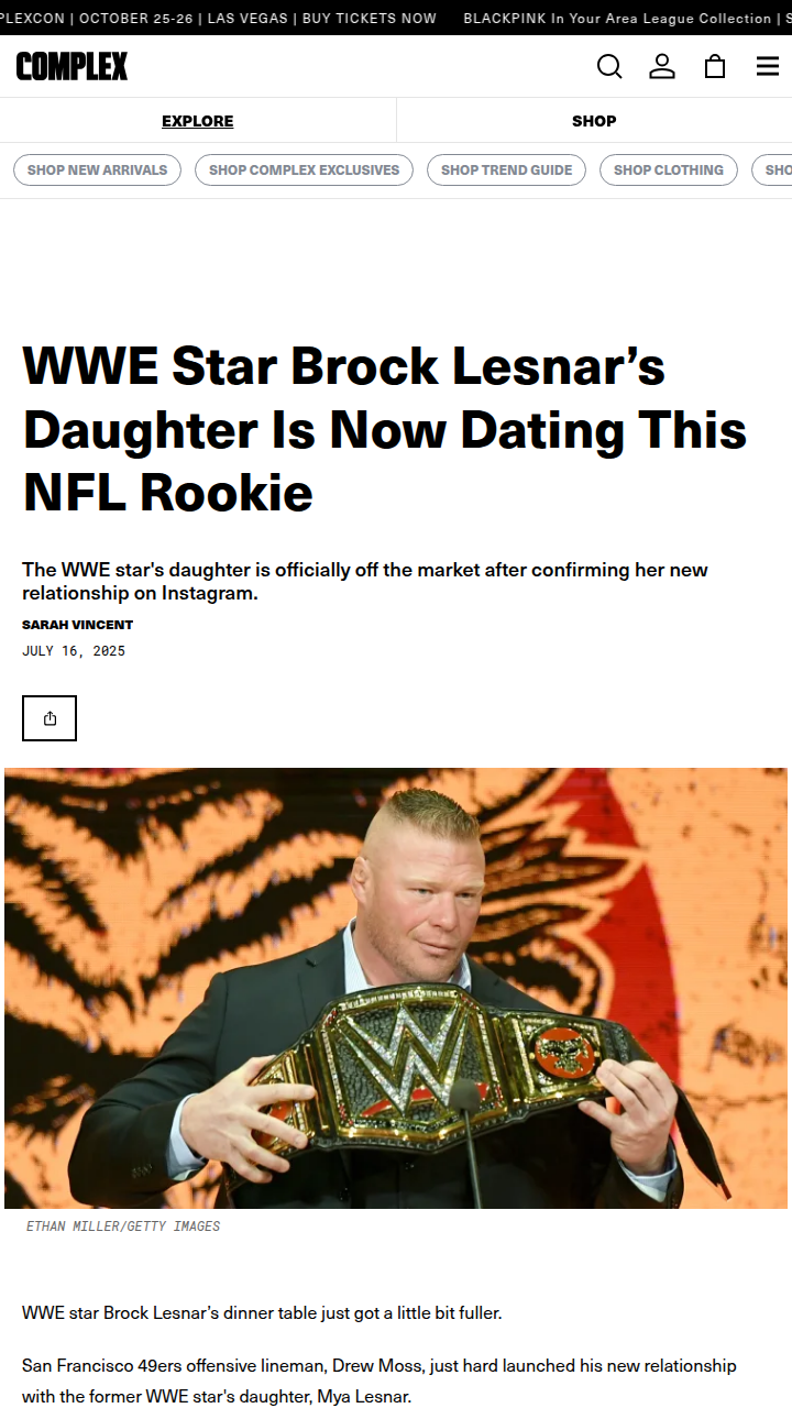 Suplex City Meets the Gridiron: Lesnar & Moss