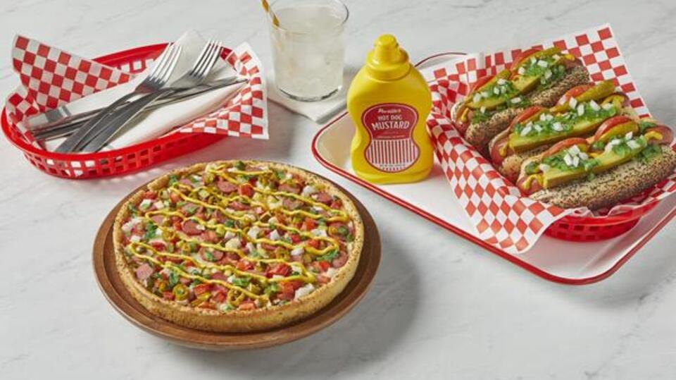 Chicago Dog Pizza Is Actually a Thing