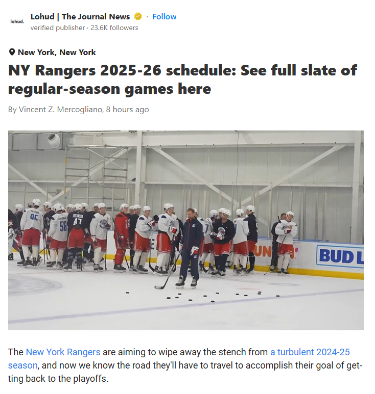 Blueshirts vs. Devils: Rivalry Heats Up Late