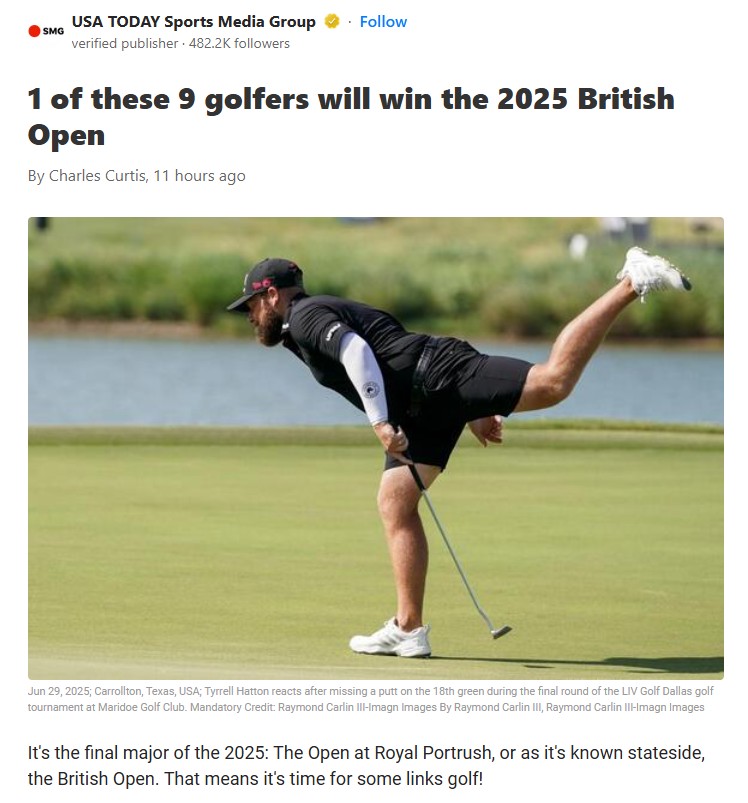 Who’s Your Pick for the Claret Jug?