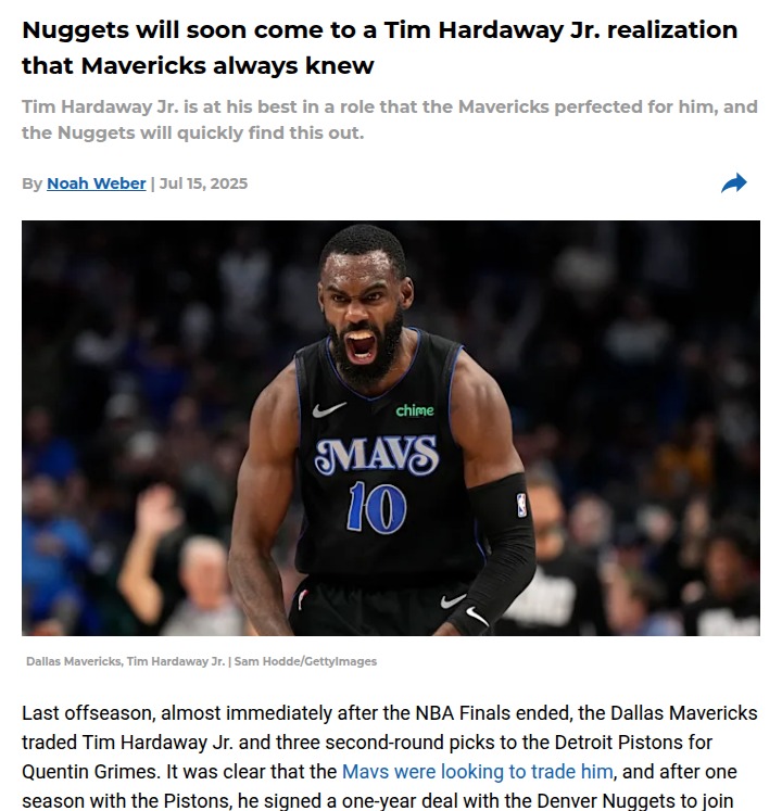THJ: Nuggets’ Secret Weapon Off the Bench?
