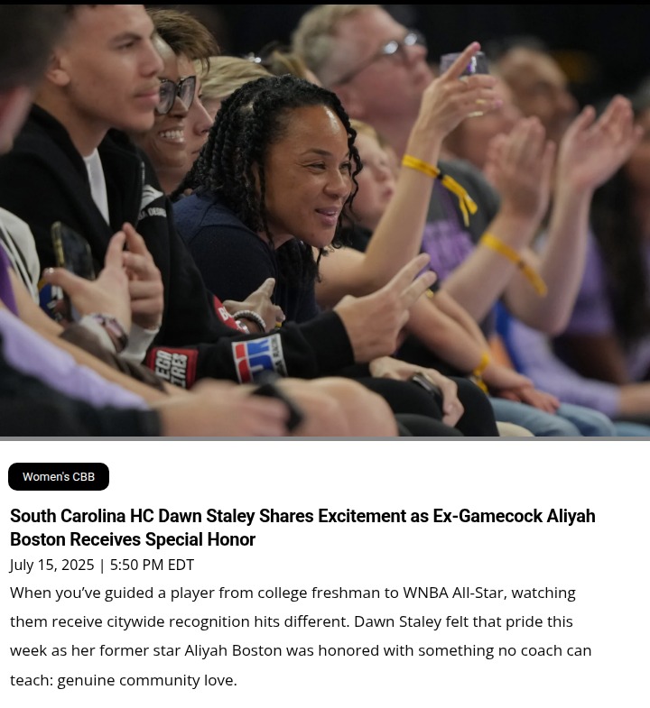Aliyah Boston Day: Gamecock Pride Shines