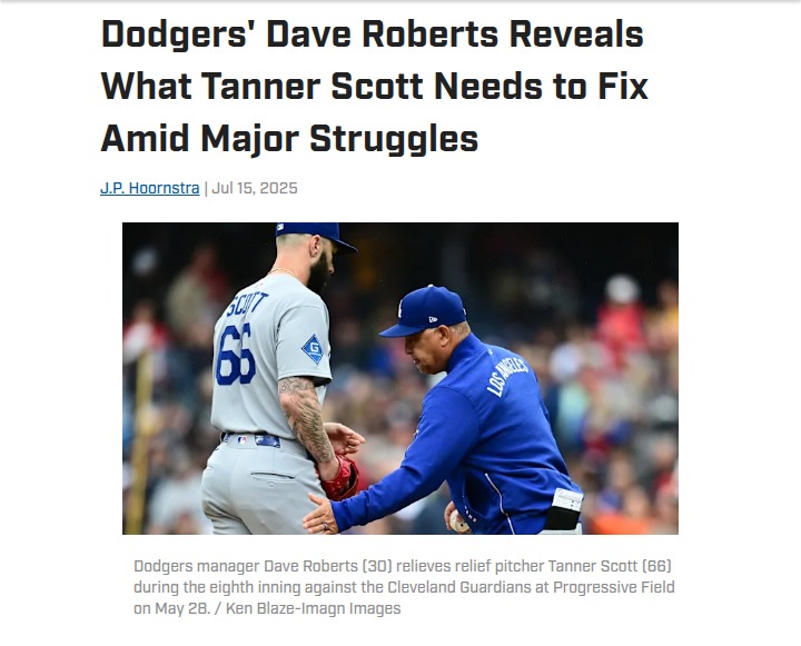 Is Tanner Scott Still LA’s Closer Answer?