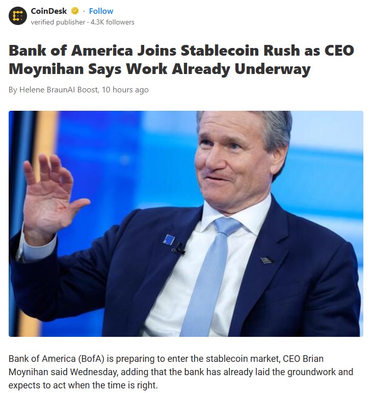 Bank of America Eyes Crypto for Everyday Folks