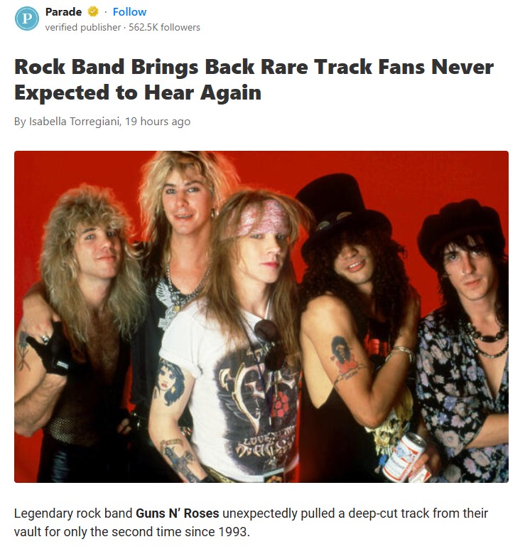 GNR Shocks Fans with Deep Cut Revival 🎸