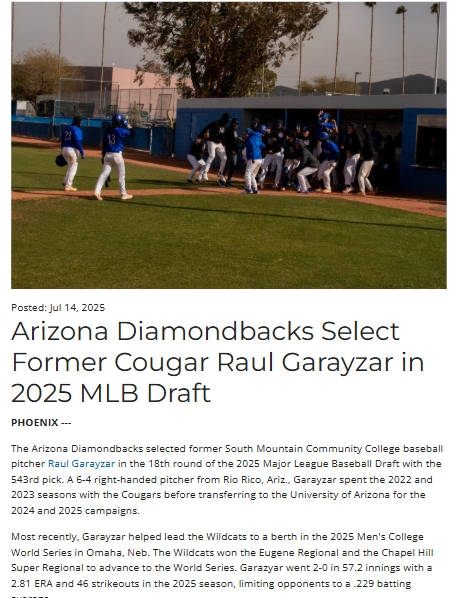 D-backs Nab Wildcat Ace Garayzar!