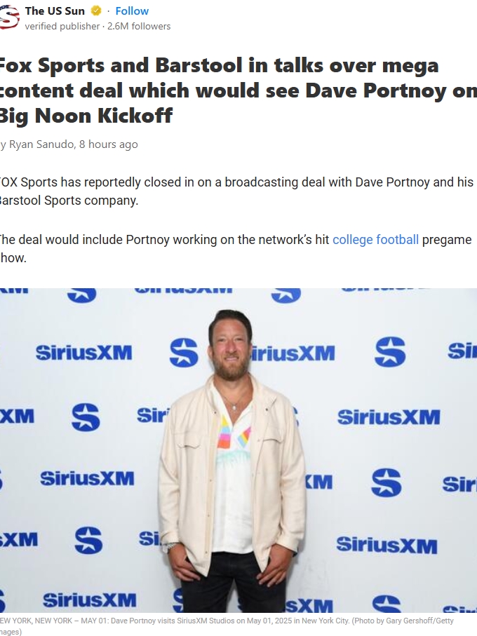 Portnoy to Shake Up Big Noon? 🤔