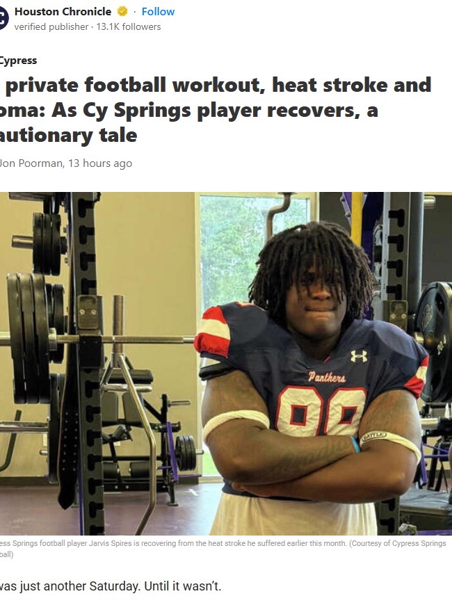 Panther DT Jarvis Spires’ Scare: Heat Stroke Wake-Up