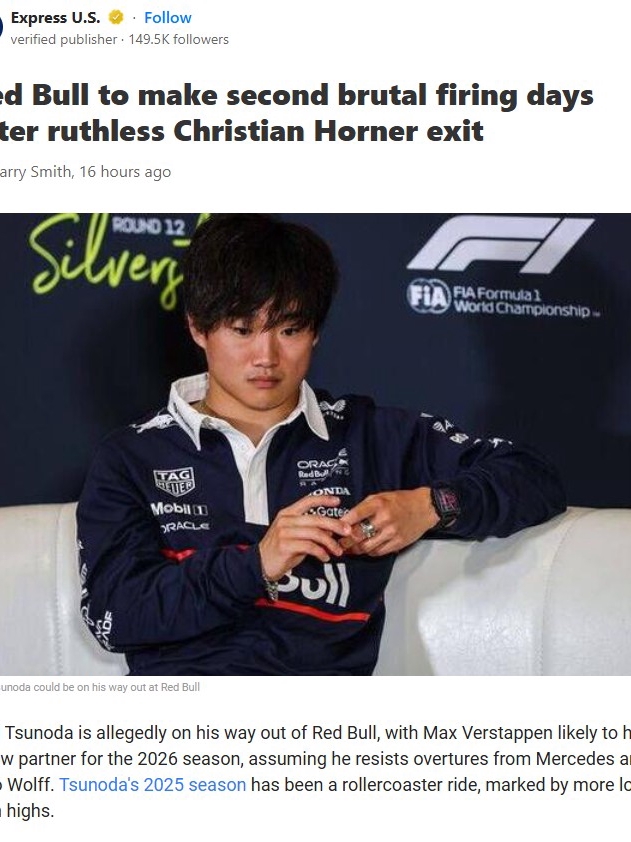 Tsunoda Out? Red Bull’s Second Seat Drama