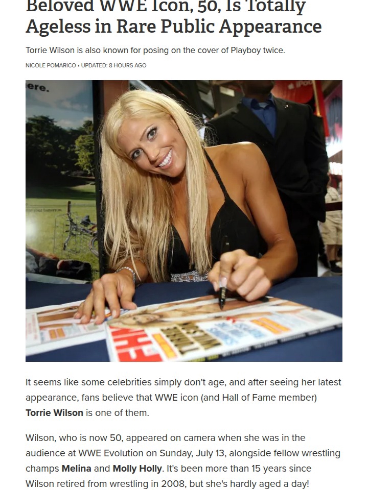 Torrie Wilson Steals the Show at 50!