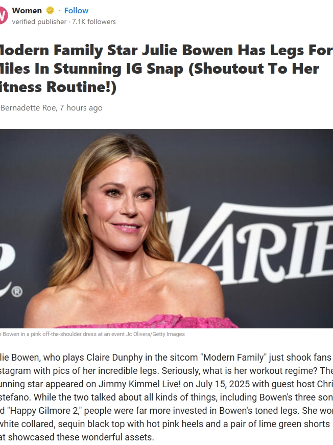 Julie Bowen’s Legs Stole the Show!