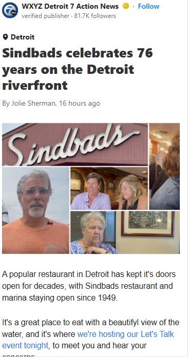 Detroit’s OG Riverfront Hangout Turns 76!