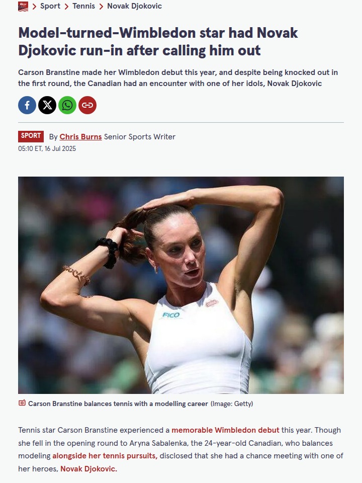 Branstine’s Wimbledon Debut: Meeting Nole!
