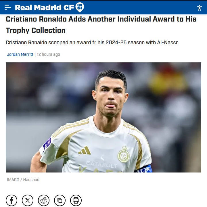 CR7 Wins Fans’ MVP—Deserved or Just Hype?