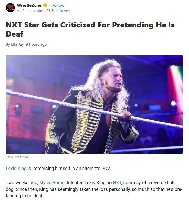 Lexis King Crosses the Line on NXT?