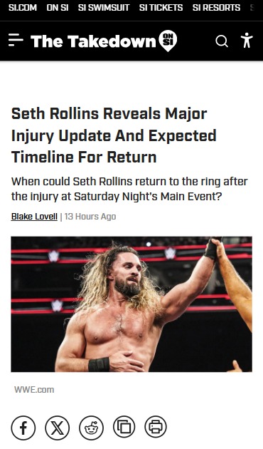 Rollins’ Knee Scare: Will The Visionary Miss Mania?