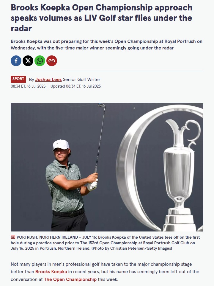 Is Brooks Koepka About to Shock Us All?