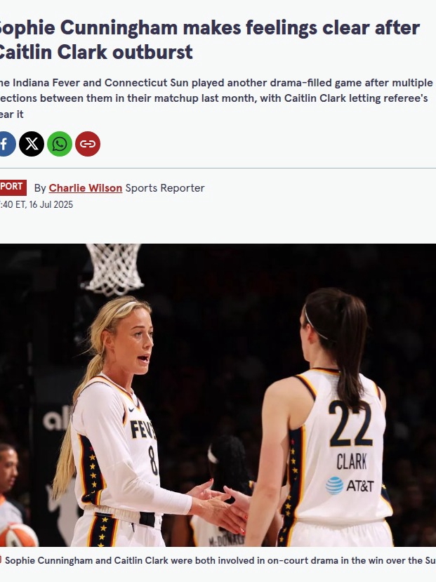 Clark vs. Sun: No-Call Drama Heats Up