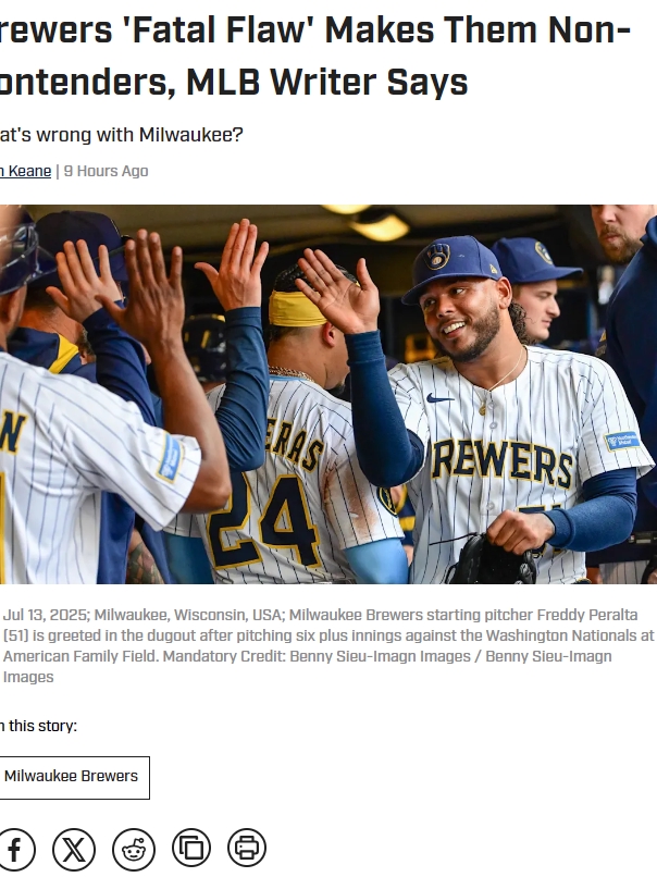 Brew Crew’s Power Problem: Real Deal or Overblown?