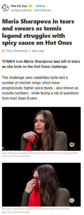 Sharapova vs. Da Bomb: Tears & Tennis Talk