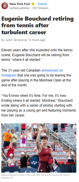 Genie Bids Farewell in Montreal