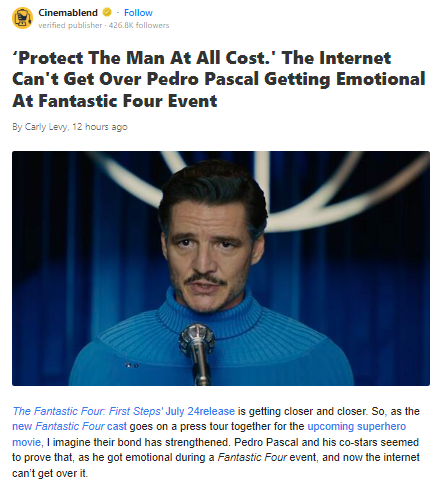 Pedro Pascal Tears Up at FF Event 🥹
