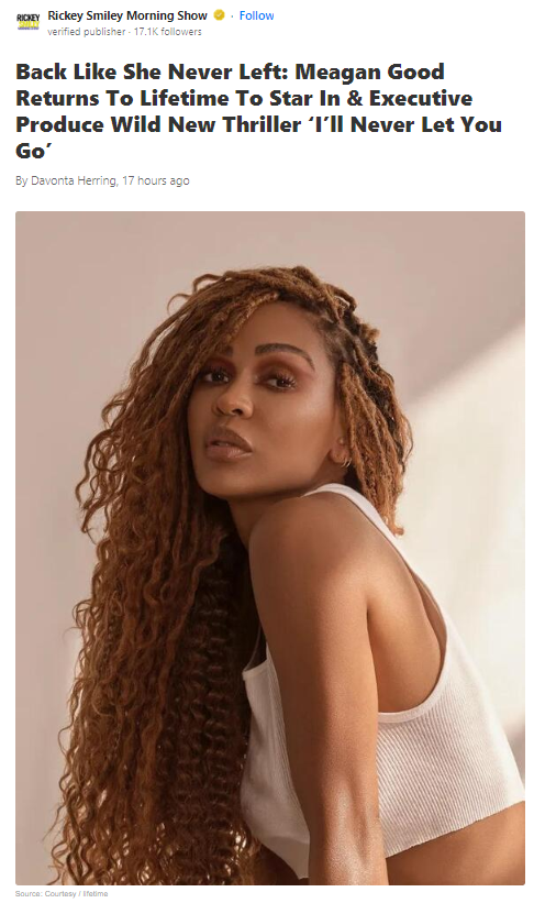 Meagan Good’s Wild Lifetime Comeback! 🔥
