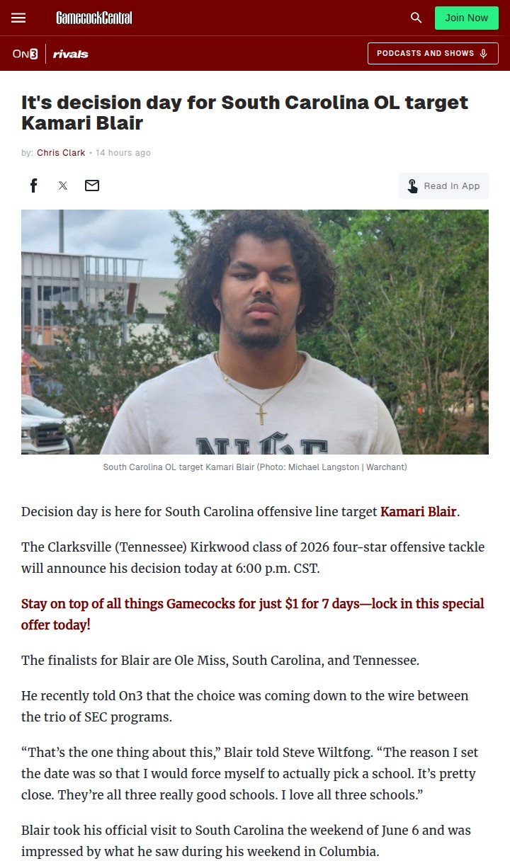 Kamari Blair’s SEC Showdown: Who Wins Out?