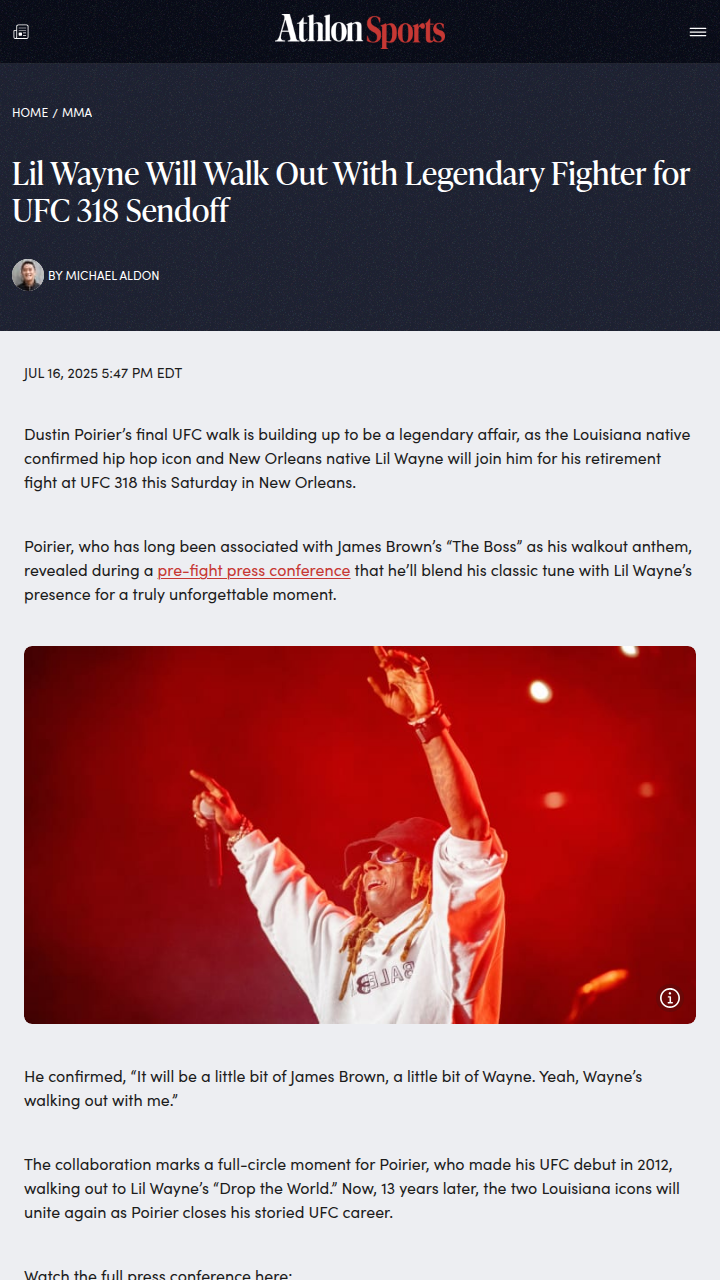 Lil Wayne Joins The Diamond’s Final Walk