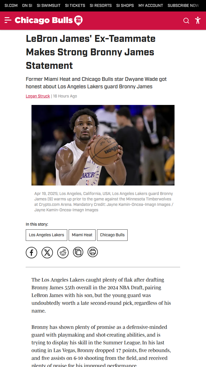 D-Wade Backs Bronny: Hype or Real Deal?
