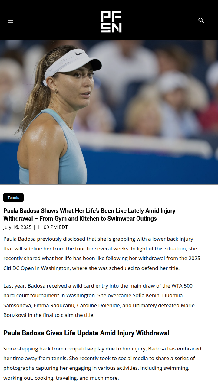 Badosa’s Tough Break: Life Off the Court