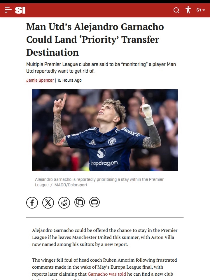 Garnacho to Villa? Premier League Drama Brewing