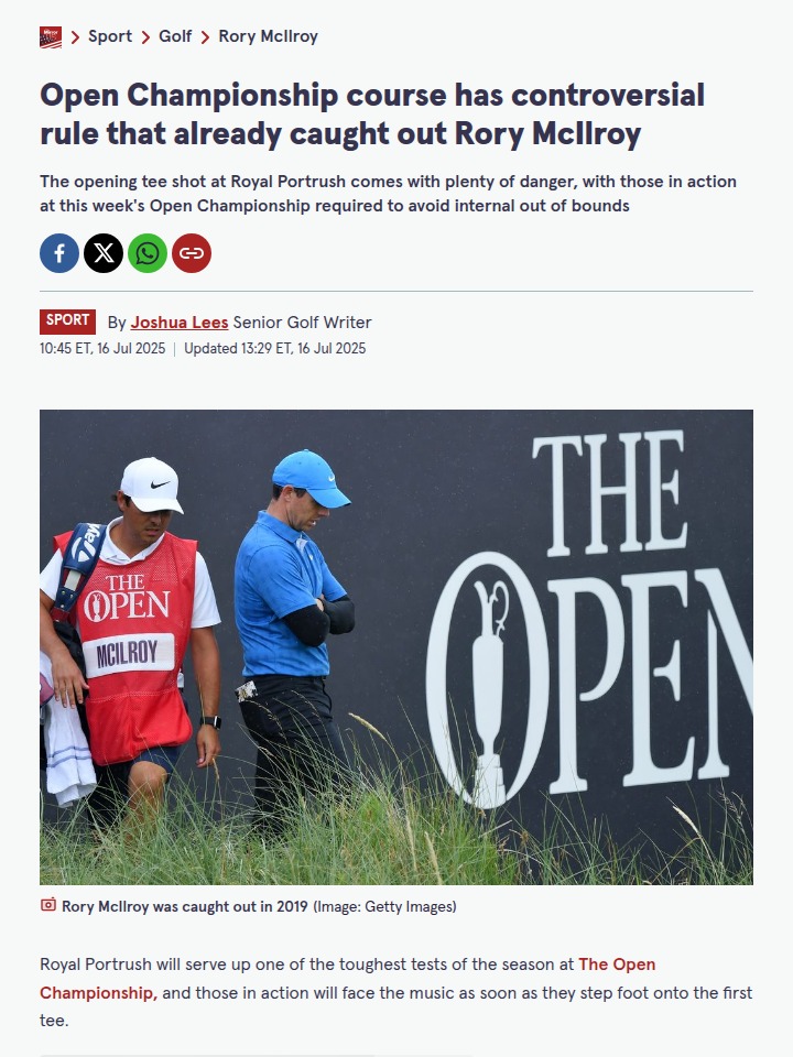 Portrush’s First Hole: Rory’s Nightmare Returns