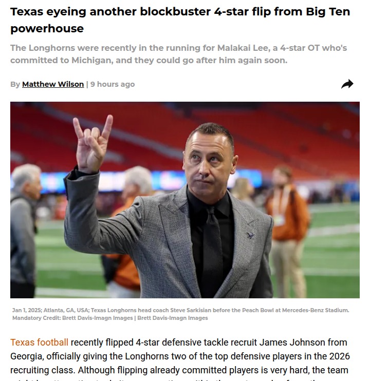 Could Texas Flip Another Top Wolverine Commit?