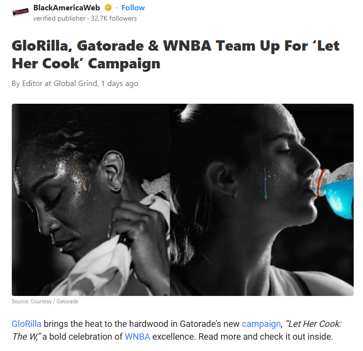 GloRilla & Gatorade Are Hyping Up the WNBA