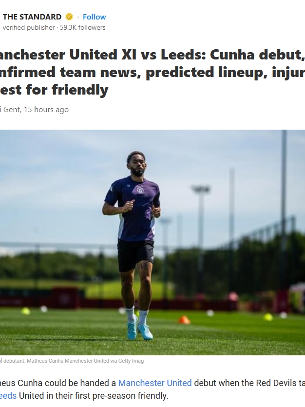 Cunha’s First Test: United vs Leeds Showdown