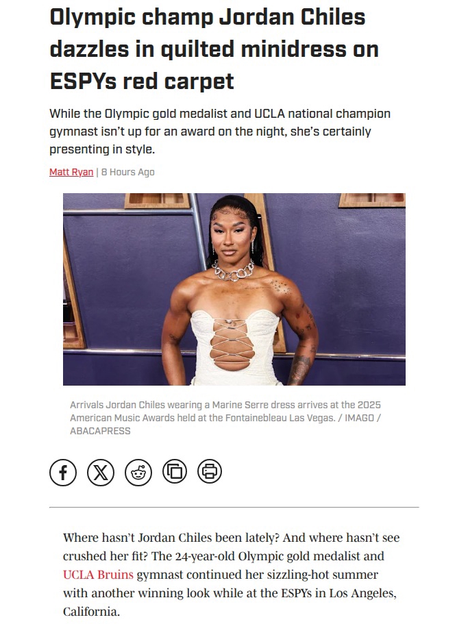 Bruins’ Queen Chiles Steals ESPYs Spotlight