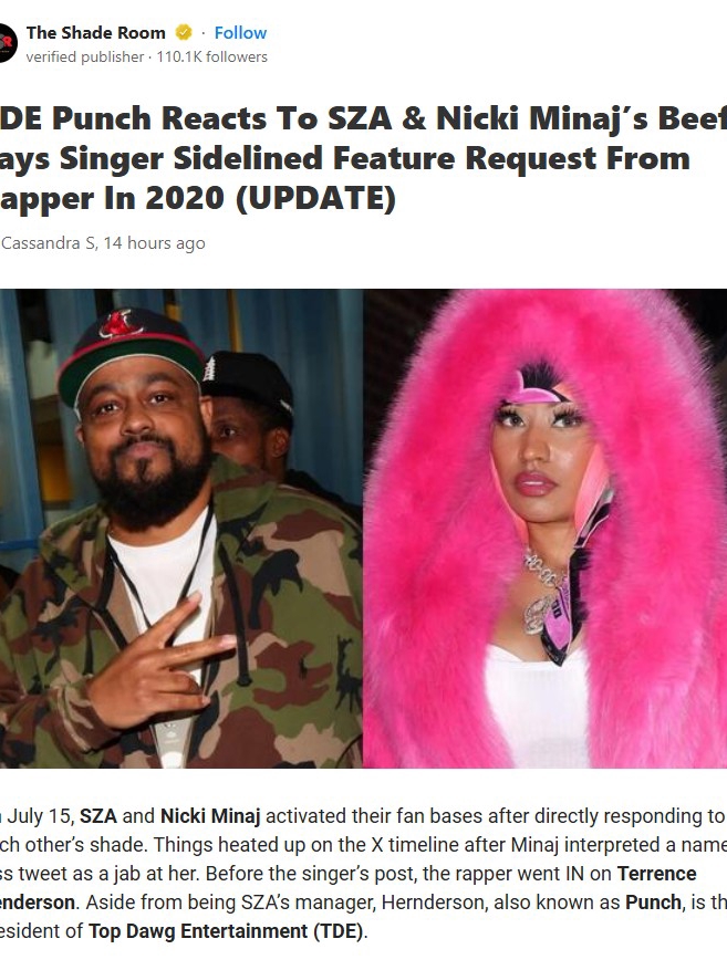 Nicki & SZA Collab Blocked? 🤔