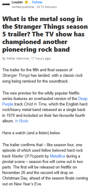 Stranger Things x Deep Purple collab?! 🎸