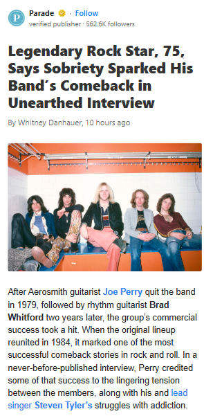 Aerosmith’s Secret Weapon? Sober Drama 🎸