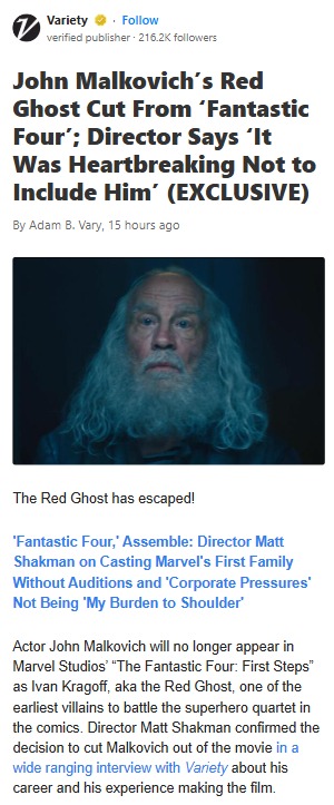 Malkovich’s Red Ghost Cut?! 😱