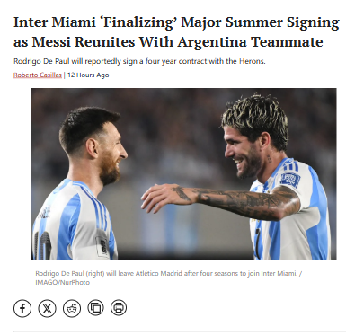 De Paul Joins Messi: Herons’ Midfield Upgrade?