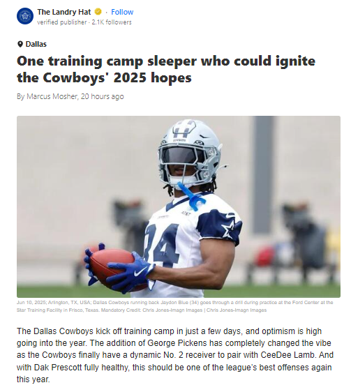 Could Jaydon Blue Be Dallas’ X-Factor?
