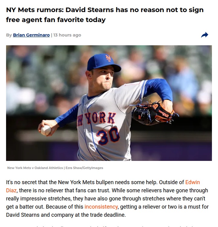 Should the Mets Bring Back Houdini Robertson?