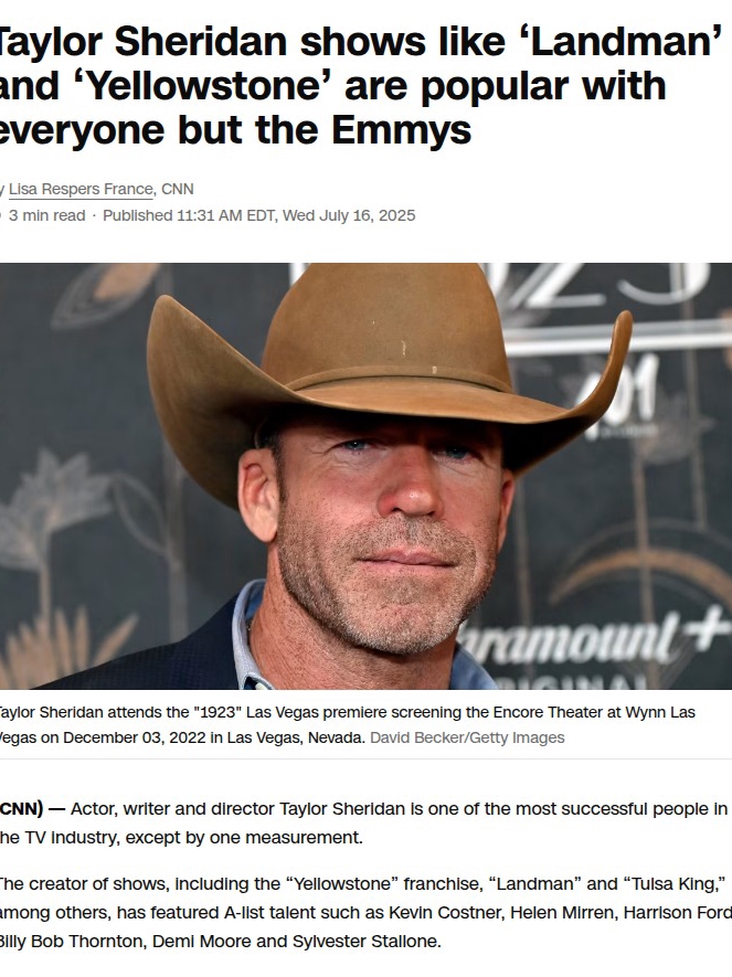 Why Do Emmys Snub Taylor Sheridan? 🤔