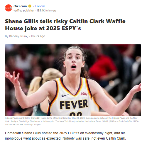 Shane Gillis’ ESPYs Joke Sparks Outrage 😳